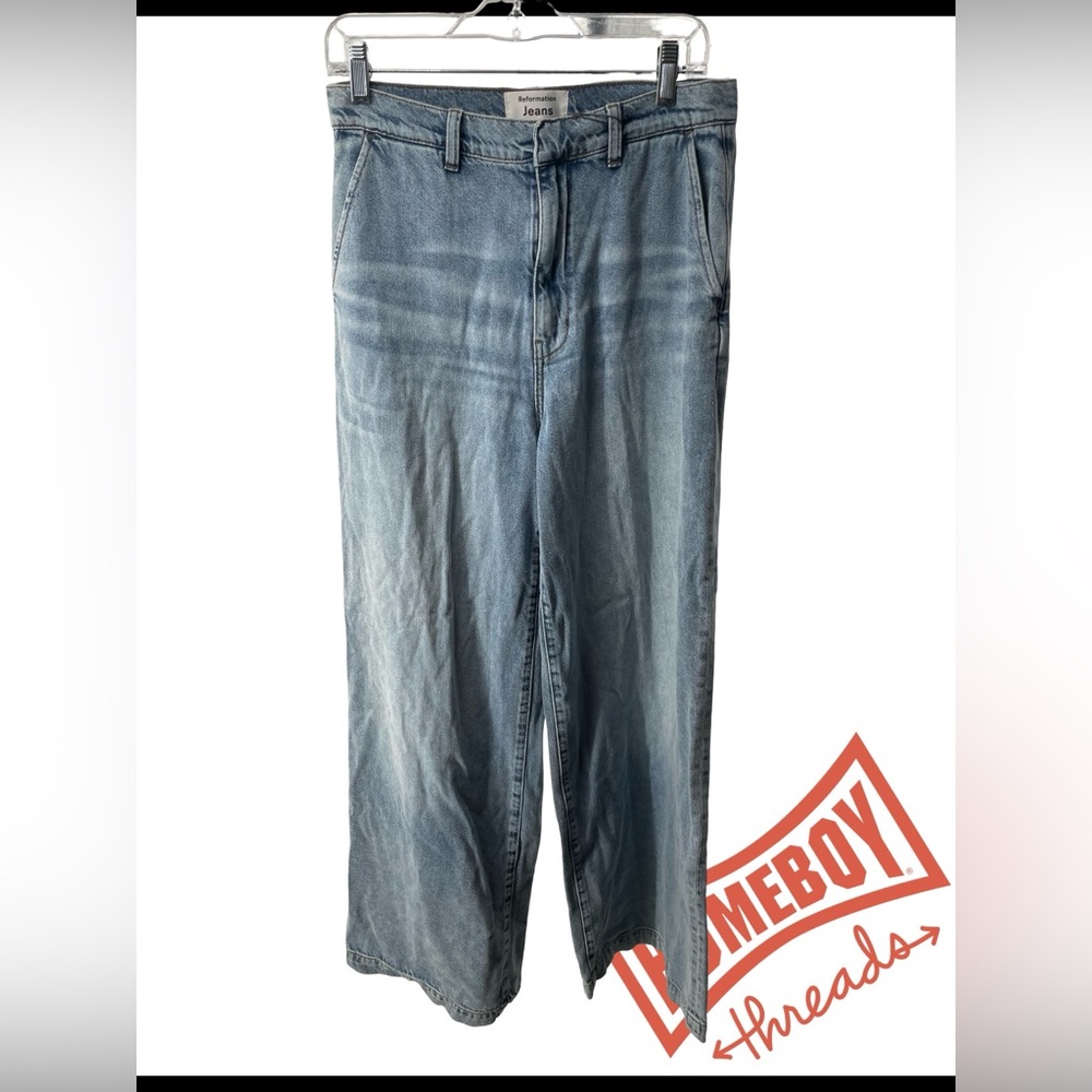 Reformation Relaxed Fit Light Blue Jeans